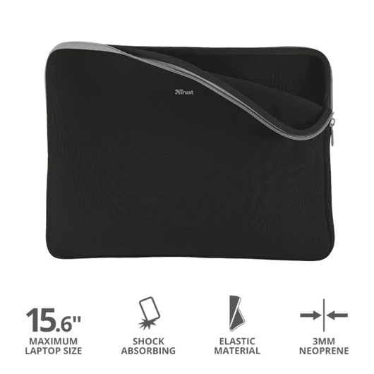 TRUST Notebook tok 21248 (Primo Soft Sleeve for 15.6" laptops - black)