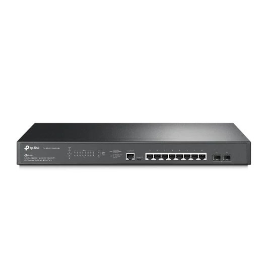 TP-LINK Switch 8x2500Mbps (8xPOE + ) + 2x10G SFP+ + 1xkonzol port + 1xUSB, Menedzselhető, TL-SG3210XHP-M2