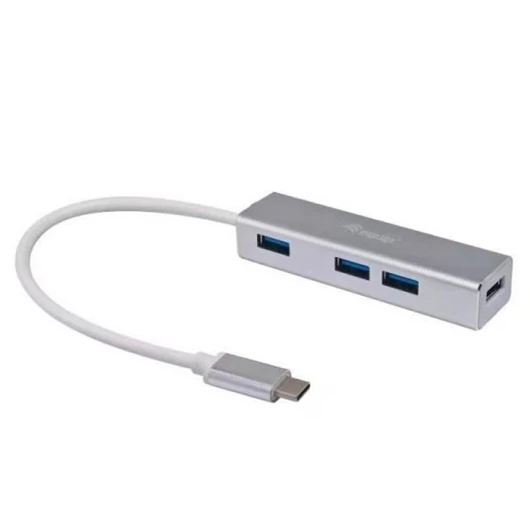 BLACKBIRD USB HUB 4xUSB 3.0 Type-C csatlakozóval, Fekete