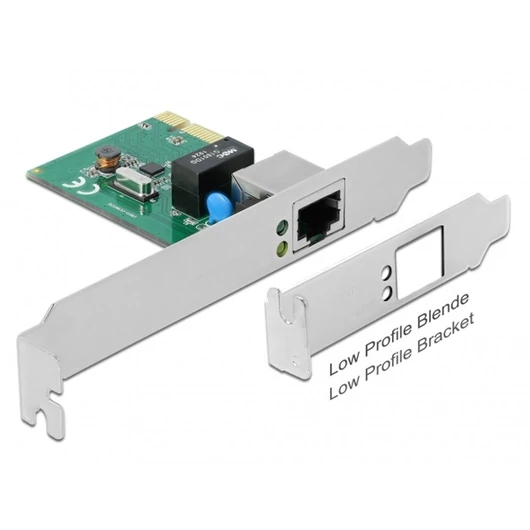 DELOCK PCI-E x1 Vezetékes hálózati Adapter, 1x Gigabit LAN RTL8111