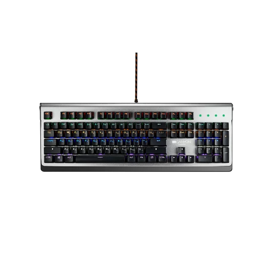 CANYON Vezetékes Billentyűzet Gaming, Interceptor, Mechanikus, LED Világítás,104 gombos, angol - CND-SKB8-U