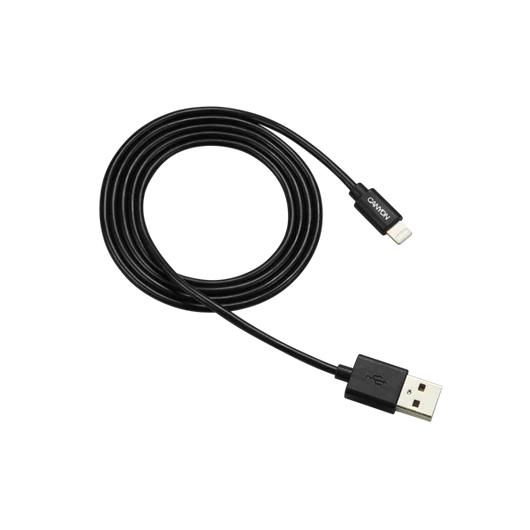 CANYON Töltőkábel, USB - LTG, Apple kompatibilis, fekete - CNS-MFICAB01B