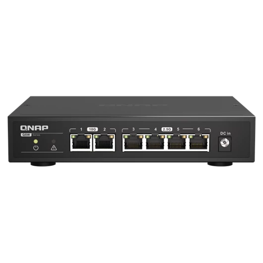 QNAP Switch 4x2500Mbps + 2x10000Mbps, Nem Menedzselhető, Asztali - QSW-2104-2T