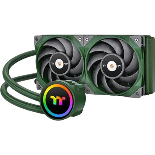 Thermaltake TOUGHLIQUID 240 ARGB processzor vízhűtő zöld