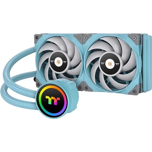 Thermaltake TOUGHLIQUID 240 ARGB processzor vízhűtő türkiz