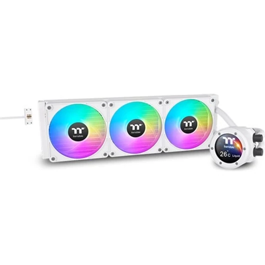 Thermaltake TH420 V2 Ultra EX ARGB Snow Edition processzor vízhűtő fehér