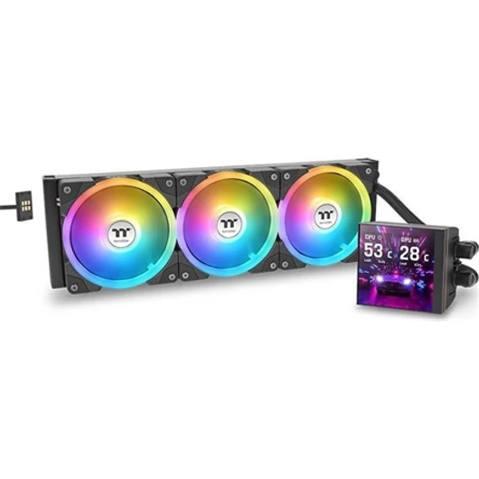 Thermaltake MAGFloe 420 Ultra ARGB processzor vízhűtő fekete