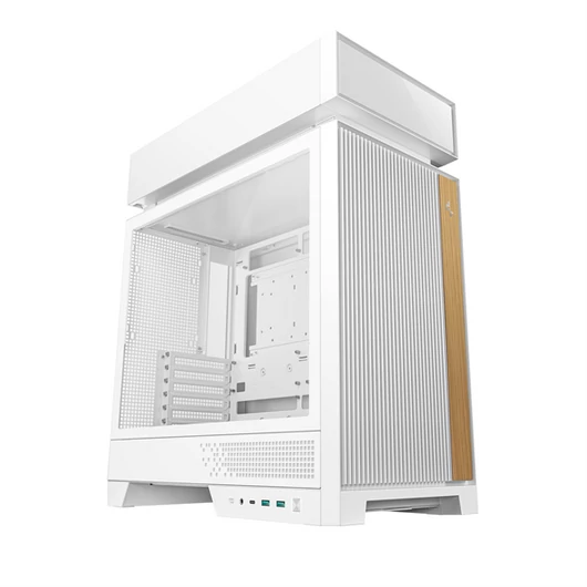 DeepCool Számítógépház - CL660 WH (fehér, 2x120mm A-RGB, ATX, 2xUSB3.0, 1xUSB-C)