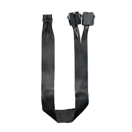 COOLER MASTER Tápkábel Adapter RTX 3000 VGA-hoz, 12-PIN - 2x8-PIN, 40cm, fekete