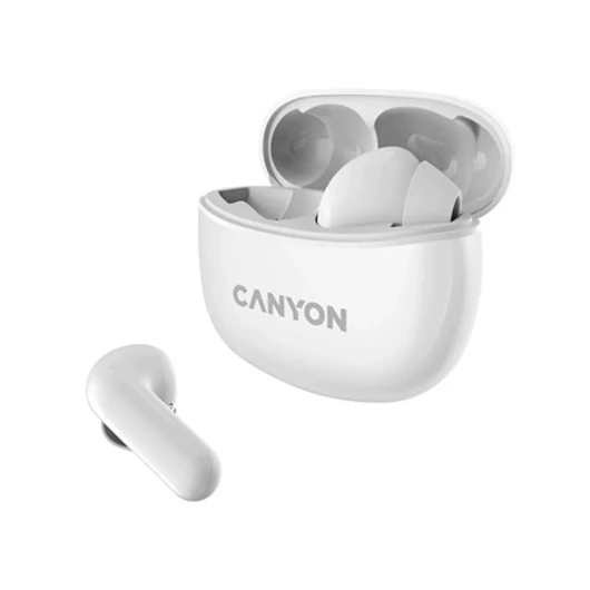 Canyon TWS-5 True Wireless vízálló fülhallgató headset fehér