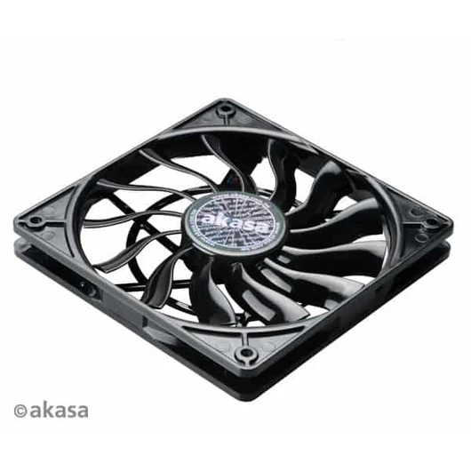 Ventilátor Akasa Slimline PWM 8cm Fekete