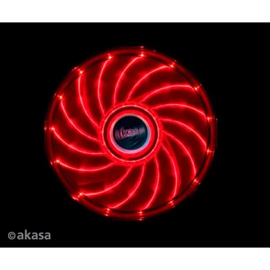 Ventilátor Akasa Vegas LED 12cm Piros