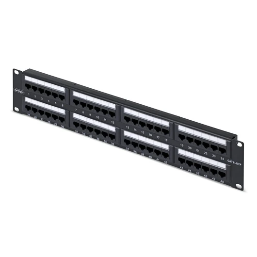 48-PORT 2U CAT6 PATCH PANEL