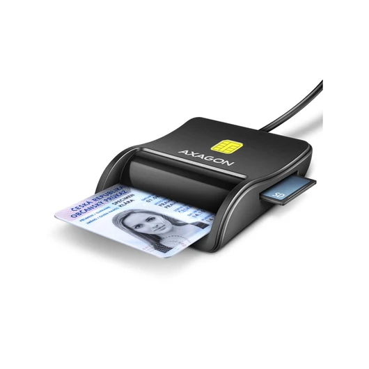 AXAGON CRE-SM3SD 4-slot Smart card FlatReader olvasó