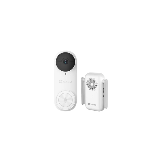 EZVIZ Ajtócsengő szett - DB2 3K (5MP, wifi, IR5m, IP65, microSD, akku)