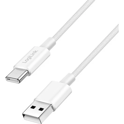 LogiLink USB-C -> USB-A 2.0 M / M adatkábel 1m fehér