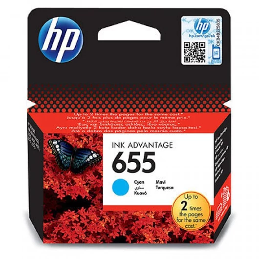 HP CZ110AE Tintapatron Cyan 600 oldal kapacitás No.655 HP