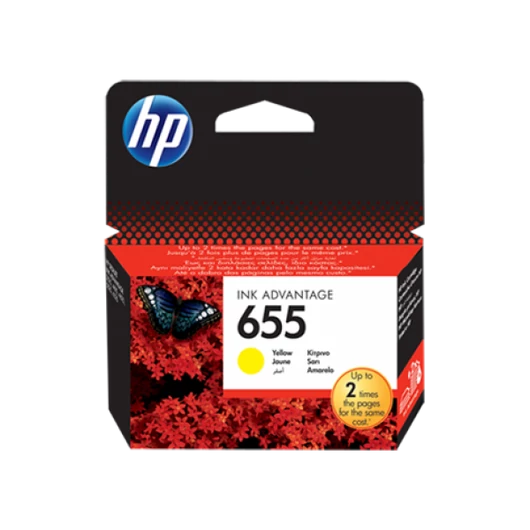 HP CZ112AE Tintapatron Yellow 600 oldal kapacitás No.655 HP