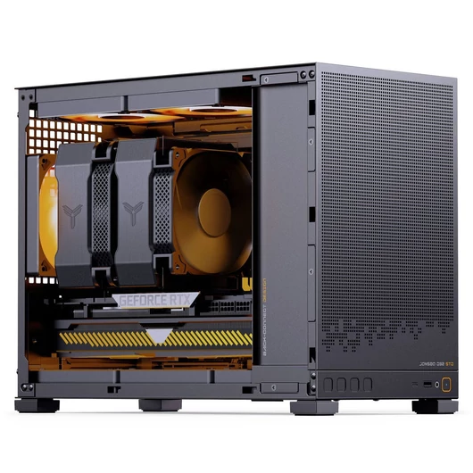 Számítógépház Jonsbo D32 STD Hálós PC ház, Mini ház, mATX - Fekete