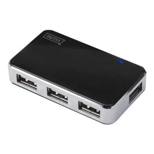 DIGITUS DA-70220 DIGITUS Hub 4-port USB 2.0 HighSpeed, Power Supply, black