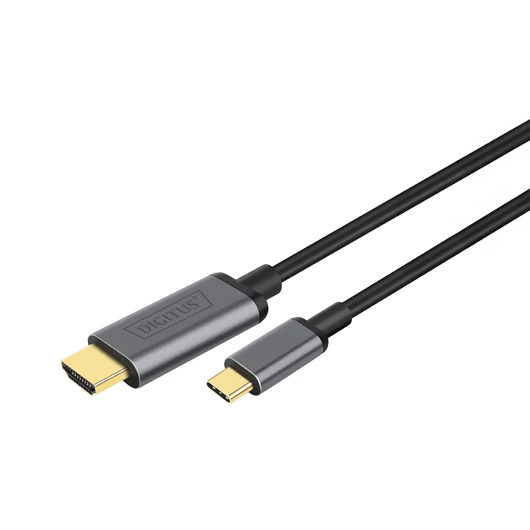 USB-C HDMI ADAPTER 1.8M 4K 30HZ BLACK METAL HOUSING