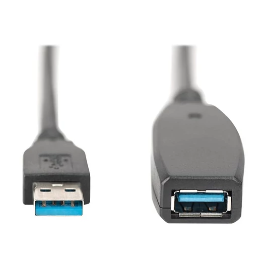 DIGITUS Extension Cable USB 3.0 SuperSpeed Type USB A/A M/F active black 15m