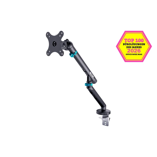 SINGLE MONITOR MOUNT 35 10KG MECH.SPRING VESA75X75100X100BLK