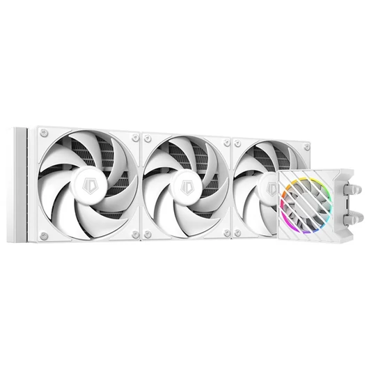 ID-Cooling CPU Water Cooler - DASHFLOW 360 XT LITE WHITE (25dB; max. 132,94 m3 / h; 3x12cm, fehér)