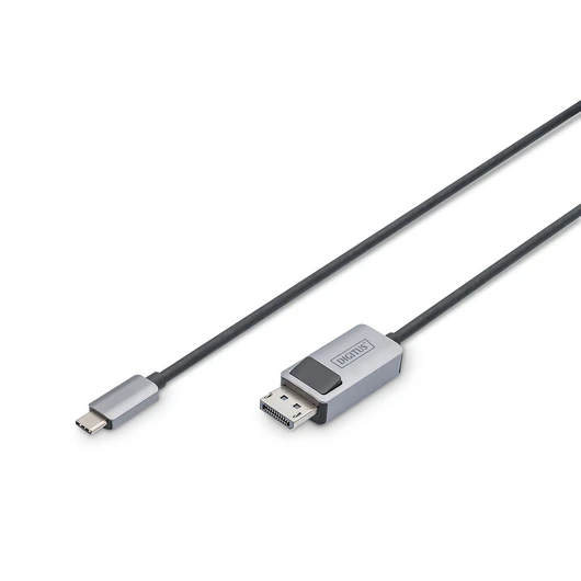 1M USB TYPE C - DP CABLE 8K30HZ HBR3 ALU HOUSING BLACK