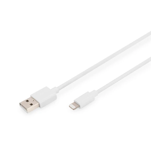 2M USB LIGHTNING SPRING CBL WHITE 5V 2.4A