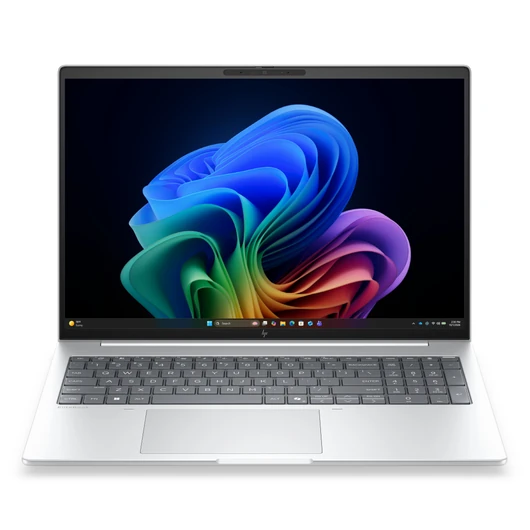 Intelligens teljesítmény, nagy képernyő, könnyű felügyelet<br>A könnyen hordozható HP EliteBook 8 G2i 16 hüvelykes MI laptop segítségével automatizálhatja feladatait, így időt takaríthat meg, és késleltetés nélkül végezhet párhuzamosan több feladato