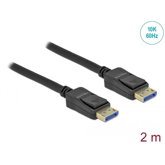 Delock DisplayPort kábel 10K, 60Hz, 2m (80262)