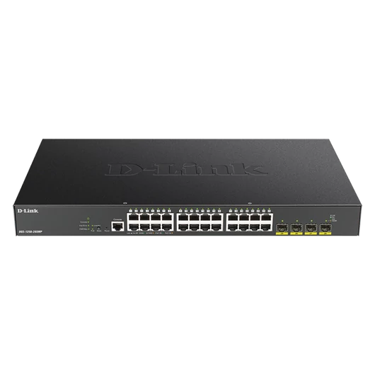 D-LINK Switch 48x1Gbps (48xPOE) + 4xGigabit SFP+ Menedzselhető Rackes, DGS-1250-52XMP / E