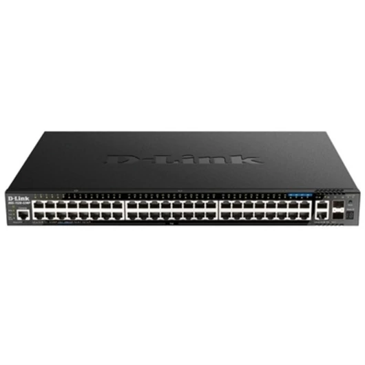 D-LINK Switch 48x1000Mbps(48xPOE) + 2x10G + 2xGigabit SFP+ Menedzselhető Rackes, DGS-1520-52MP / E
