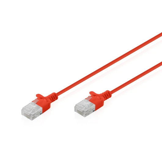 CAT6 U/UTP SLIM PATCH 05M RED 050M LSZH AWG 32/7 RED