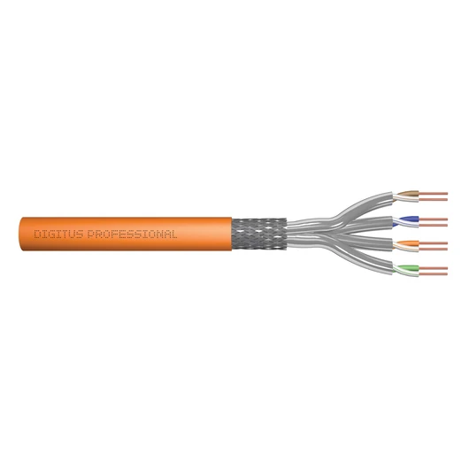CAT 7 S-FTP INST CABLE 25M 1200 MHZ DCA AWG 23/1 ORANGE