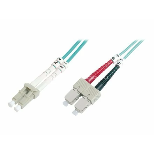 Kábel Digitus DK-2532-02/3 száloptikás 2 M LC SC I-VH OM3 Blue
