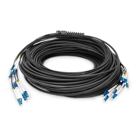 100M BREAKOUT CAB 8FIBER SM G.657.A1 LC/UPC-LC/UPC UNIV.BLK