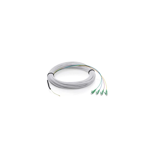 FTTH DROPCABL SINGLE 4FIBER 50M 4FIBERS LC/APC 24MM G.657.A2