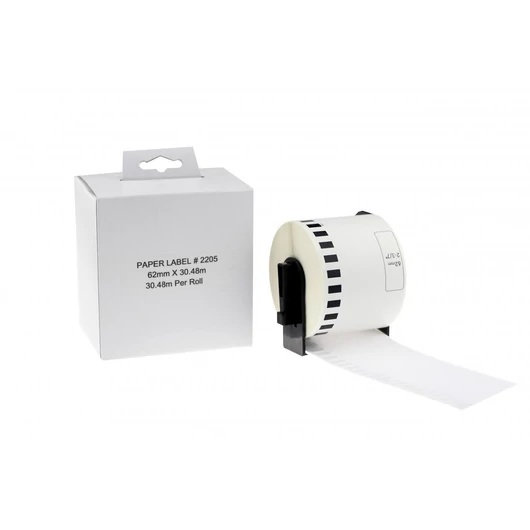 Utángyártott BROTHER DK22205 papírszalag White Box