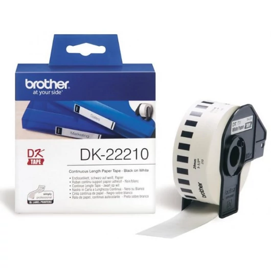 Brother DK-22210 29 mm x 30,48 m öntapadós papírszalag tekercsben Brother