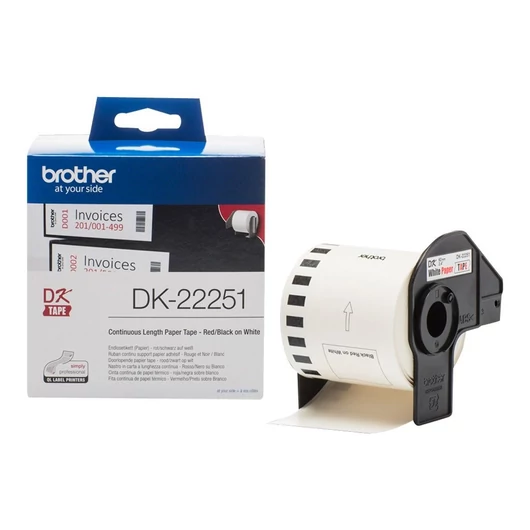 Brother DK-22251 62 mm x 15,24 m öntapadós papírszalag tekercsben Brother