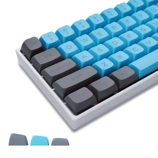 Billentyűzet kiegészítő Ducky Keycap szett Gumi Double-Shot Kék 31db-os