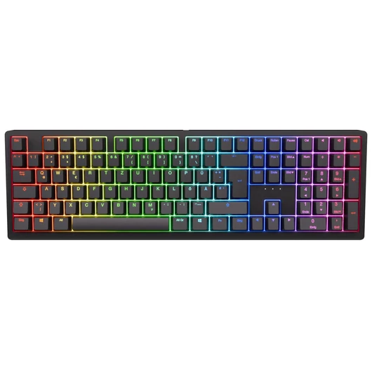 Billentyűzet Ducky Zero 6108 Classic Black Wireless Gaming, ISO/ Német, MX2A Red