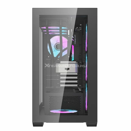 Ház darkFlash DLX4000 edzett üveg oldallap, fekete ATX