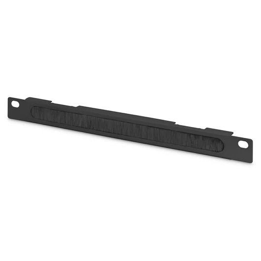 10IN CABLE MANAGEMENT PANEL 0.5UCABLEBRUSH 22X254X12MM BLACK