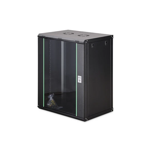 WALL MOUNTING CABINET 600X450MM 16U DYNAMIC 816X600X450MM BLACK