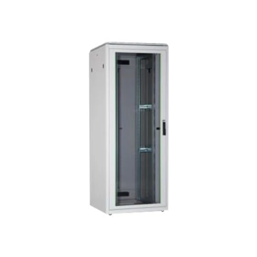 DIGITUS Network cabinet 19inch 42U grey 8/8 H2053xB800xT800mm with glass door incl. 28 xSreew-Set up to 600KG