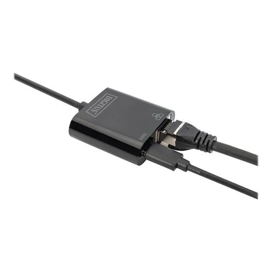 DIGITUS USB Type-C Gigabit Ethernet Adapter with Power Delivery Support
