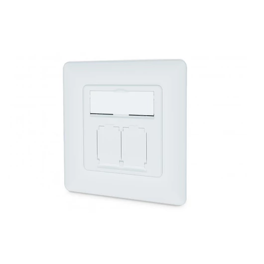 CAT 6A NETWORK OUTLET 2XRJ45 CLASS EA LSA 8 DIRECTIONSL